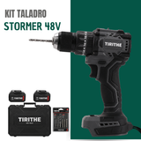 Kit Taladro y Atornillador Profesional Stormer + REGALO: 2 Baterías de Repuesto y Kit de Brocas