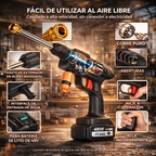 Lavadora inalámbrica de alta presión — calidad profesional para todo tipo de limpieza + 6 boquillas ajustables