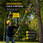 Motosierra Eléctrica Portátil con 4 Baterías Bivolt + REGALO: Bolsa de Herramientas Multiuso - Comprá 1 y Llevá 2