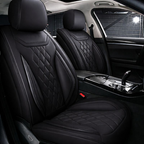 Funda para Auto Honor Universal en Cuero Legítimo con Airbag Integrado + REGALO: Alfombra y Funda para Volante